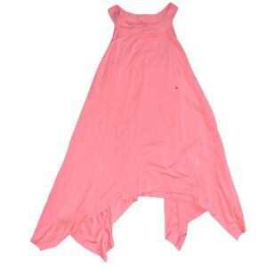 American Eagle Womens High Neck Hankerchief Tank Top-Coral-Size M-NWT